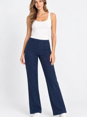 NWT Croft & Barrow Navy pull on pants 6r